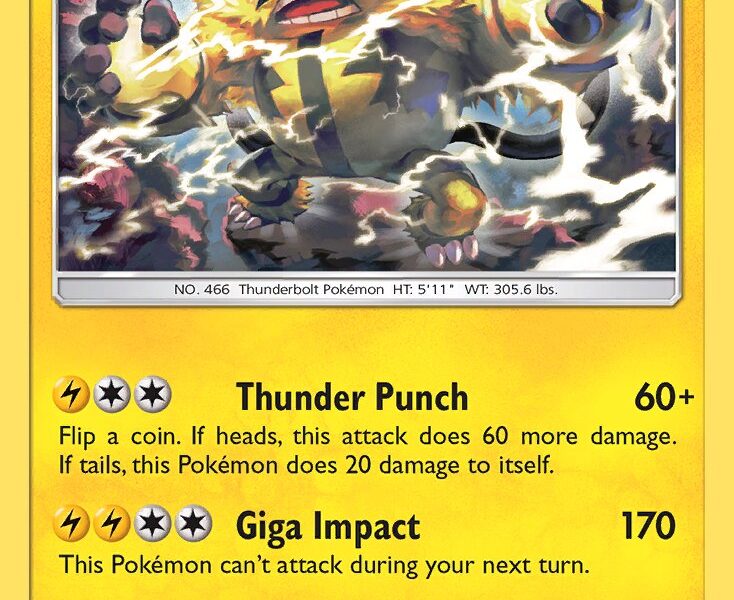 Electivire Pokemon Kaart