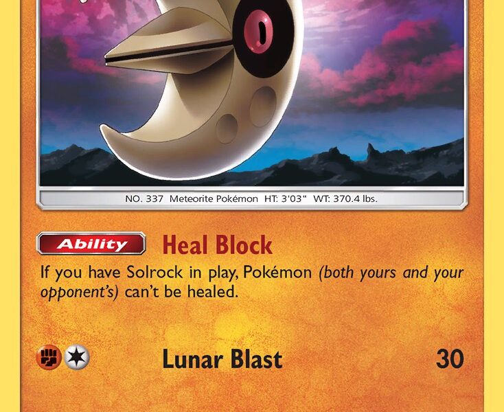 Lunatone Pokemon Kaart