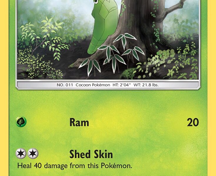 Metapod Pokemon Kaart