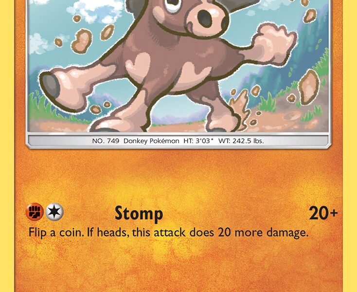 Mudbray Pokemon Kaart