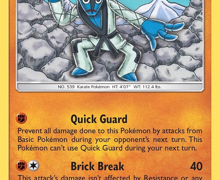 Sawk Pokemon Kaart