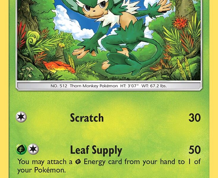 Simisage Pokemon Kaart