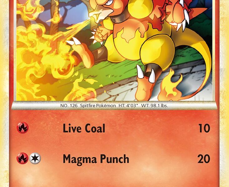 Magmar Pokemon Kaart