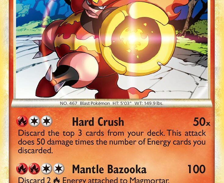 Magmortar Pokemon Kaart