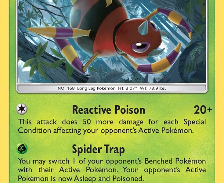 Ariados Pokemon Kaart
