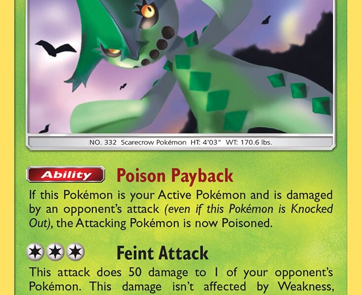 Cacturne Pokemon Kaart