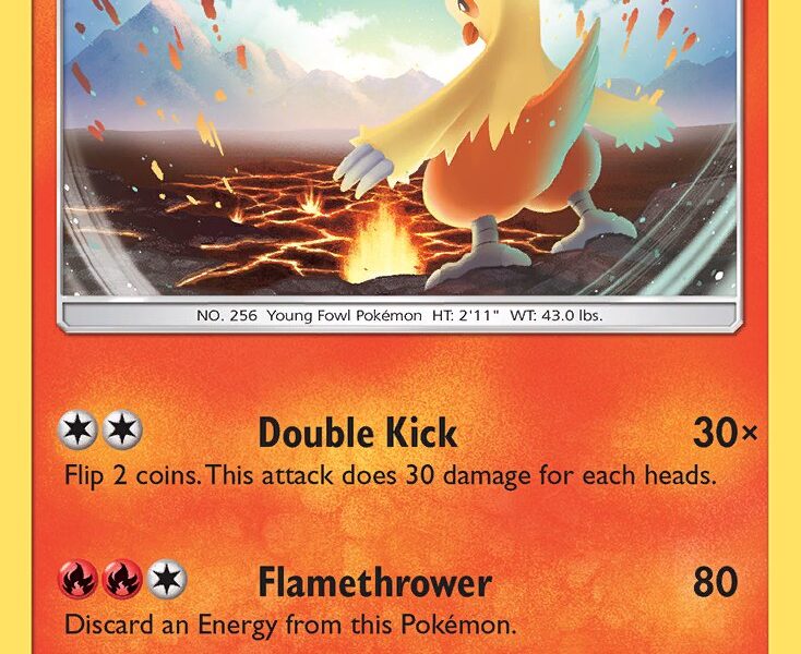 Combusken Pokemon Kaart
