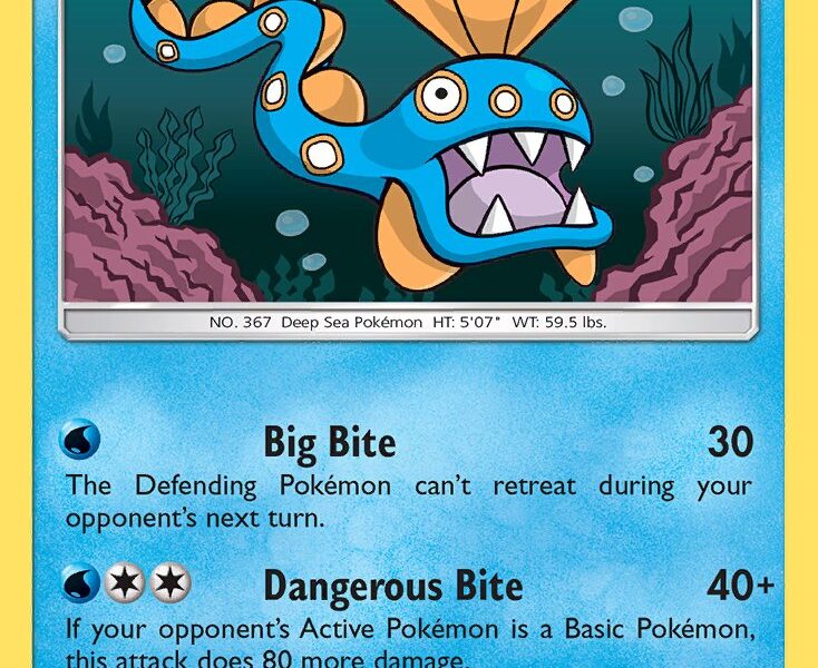 Huntail Pokemon Kaart