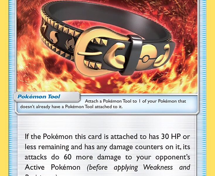 Hustle Belt Pokemon Kaart