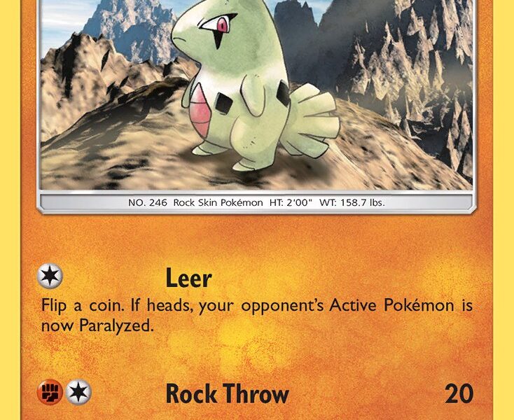 Larvitar Pokemon Kaart