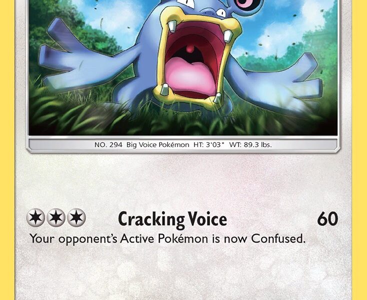 Loudred Pokemon Kaart