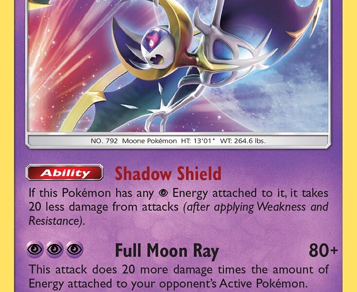 Lunala Pokemon Kaart