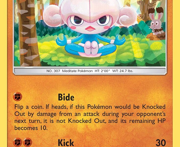 Meditite Pokemon Kaart