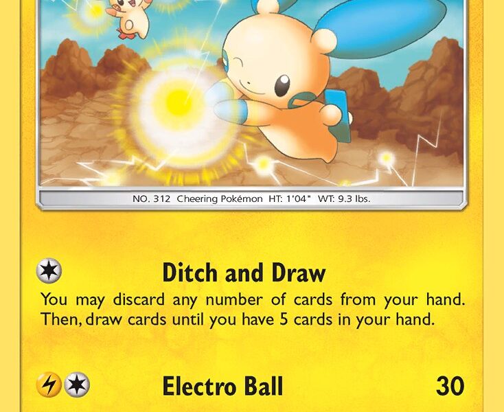 Minun Pokemon Kaart
