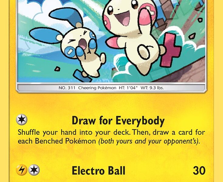 Plusle Pokemon Kaart