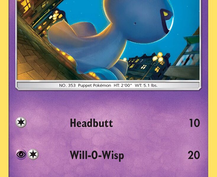 Shuppet Pokemon Kaart