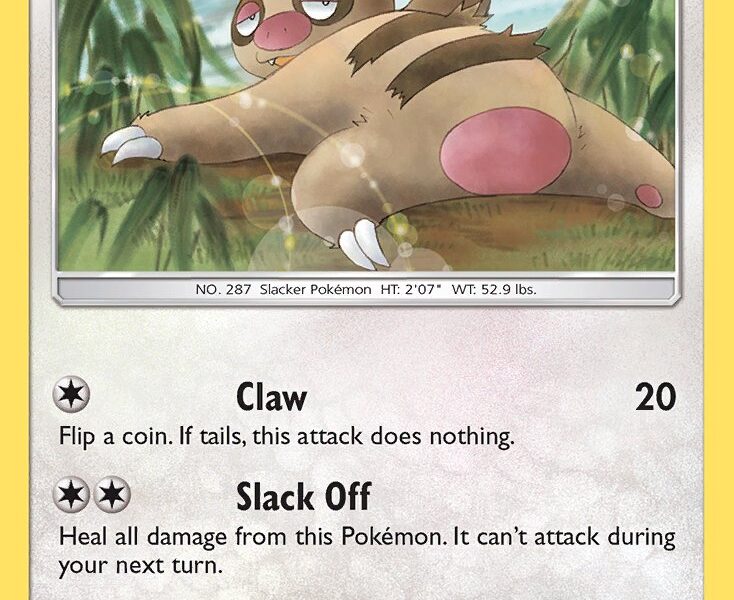 Slakoth Pokemon Kaart