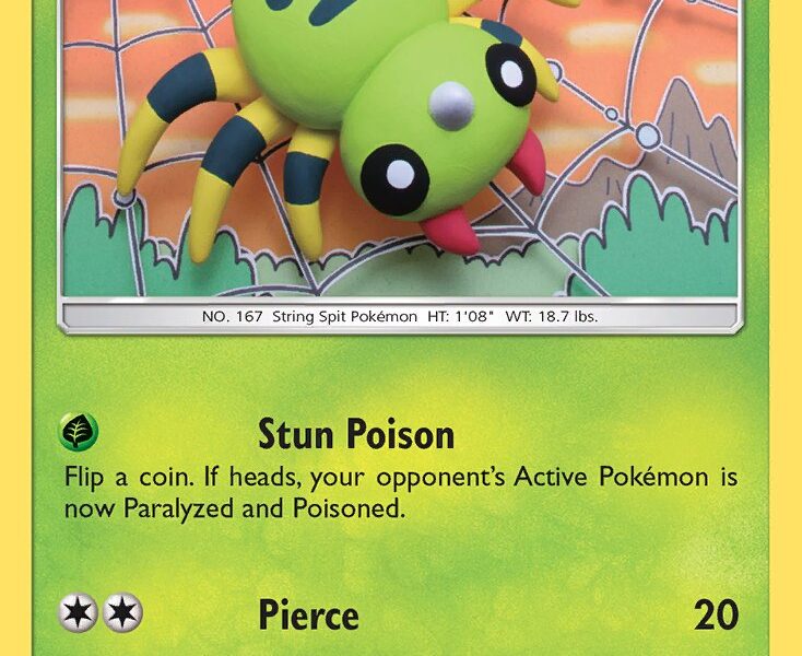 Spinarak Pokemon Kaart