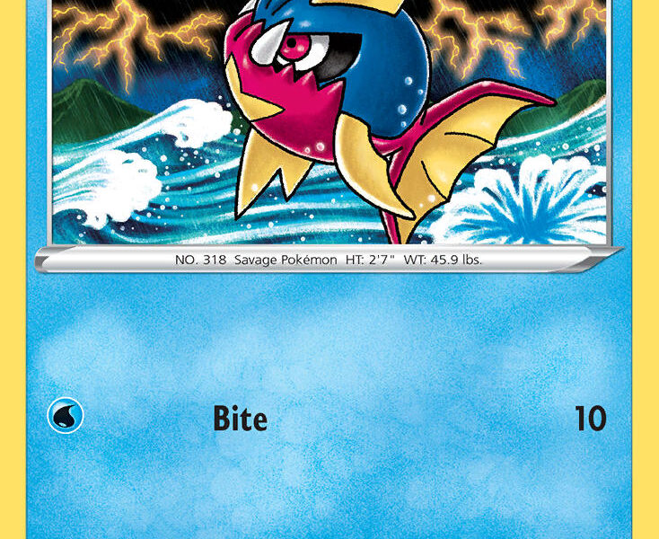 Carvanha Pokemon Kaart