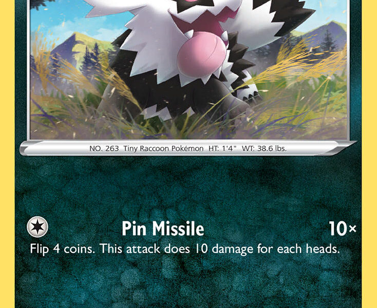Galarian Zigzagoon Pokemon Kaart
