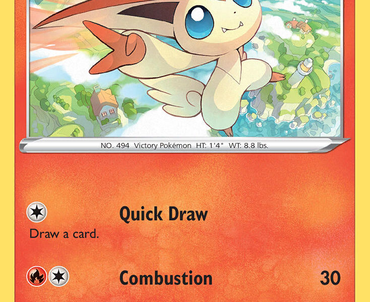 Victini Pokemon Kaart