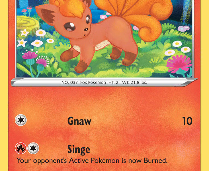 Vulpix Pokemon Kaart