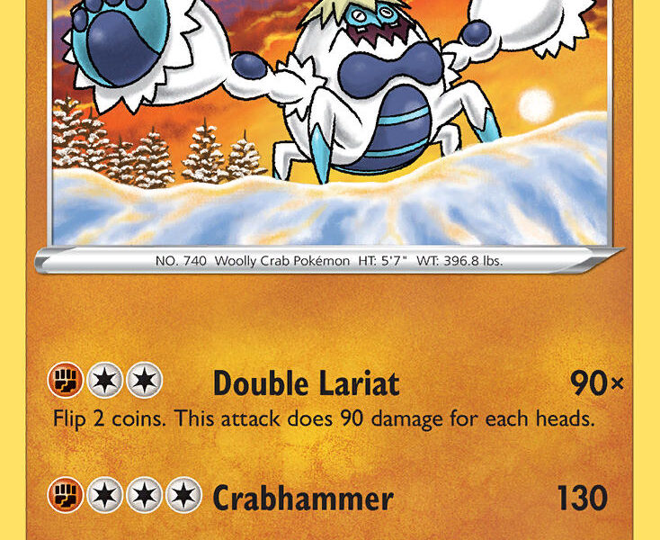Crabominable Pokemon Kaart