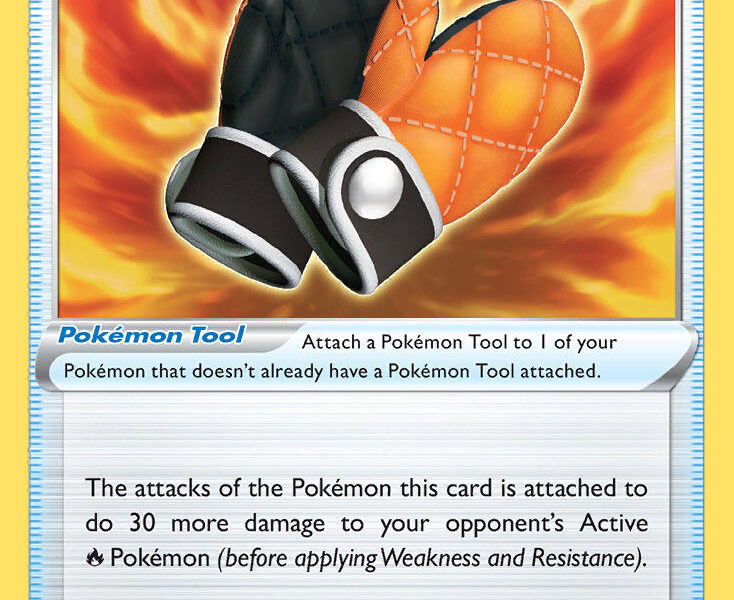 Fire-Resistant Gloves Pokemon Kaart