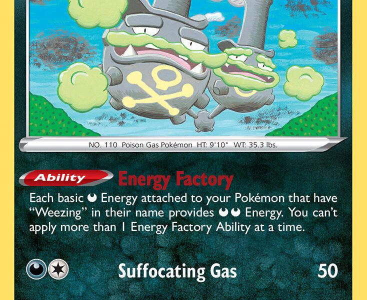 Galarian Weezing Pokemon Kaart