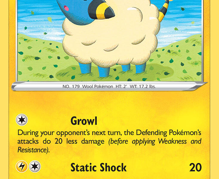 Mareep Pokemon Kaart