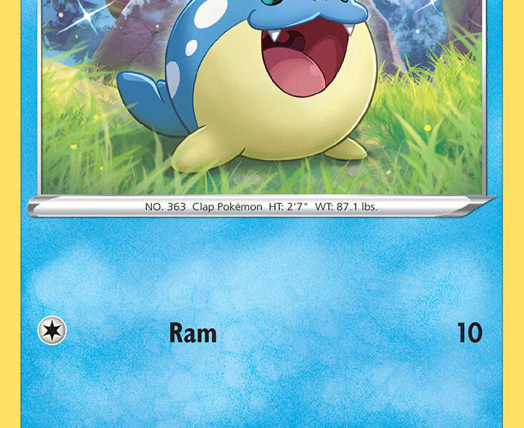 Spheal Pokemon Kaart