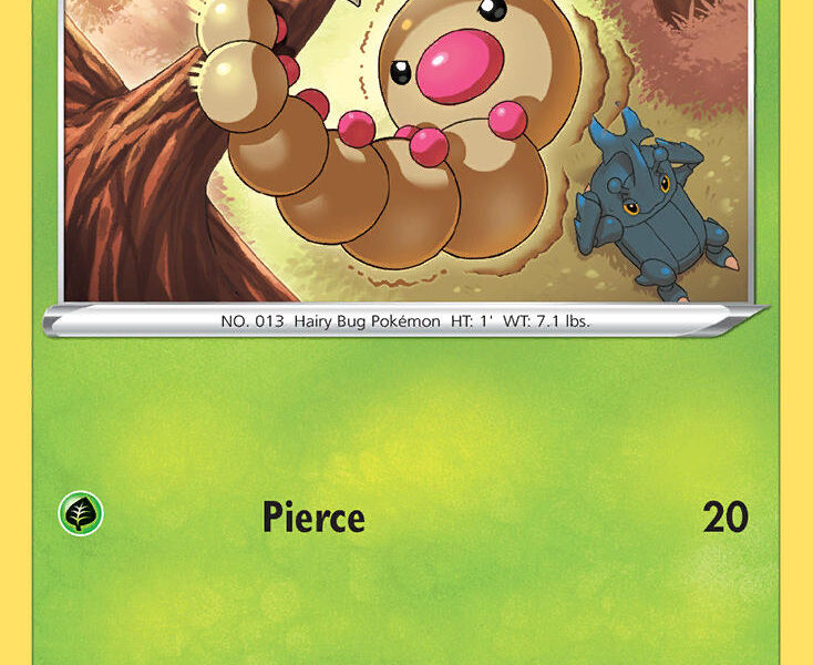 Weedle Pokemon Kaart