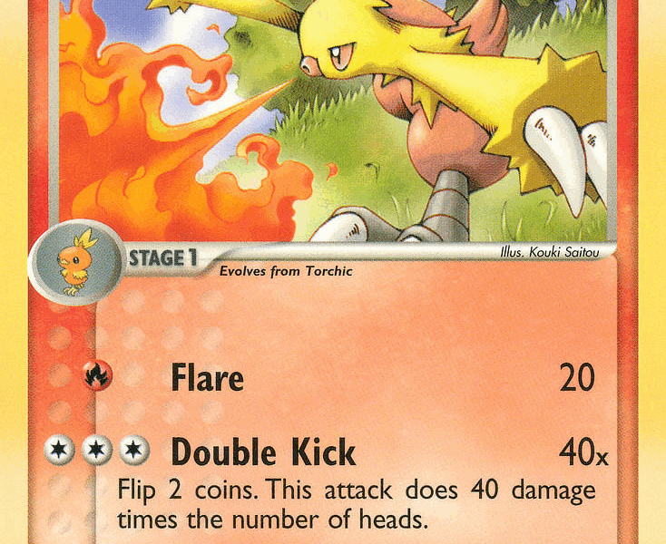 Combusken Pokemon Kaart