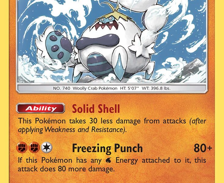 Crabominable Pokemon Kaart