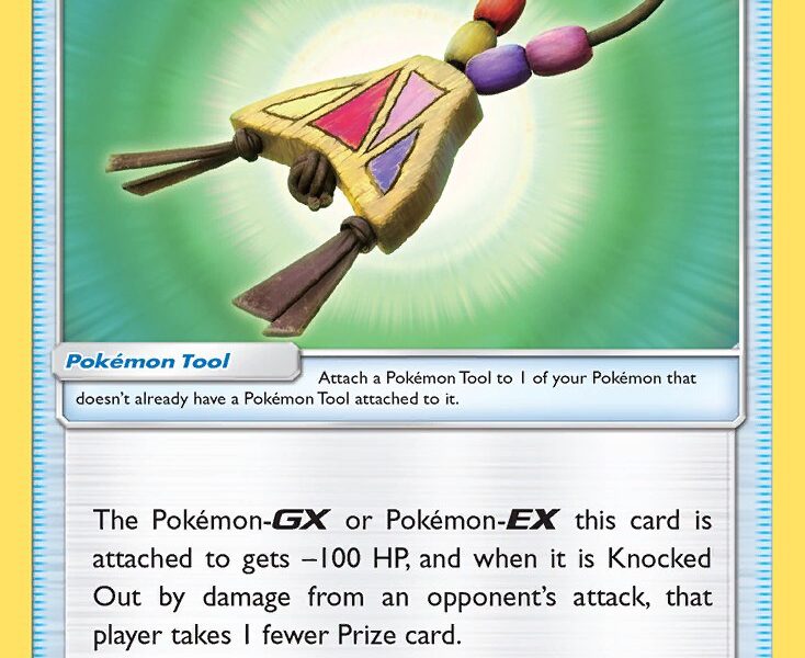 Island Challenge Amulet Pokemon Kaart