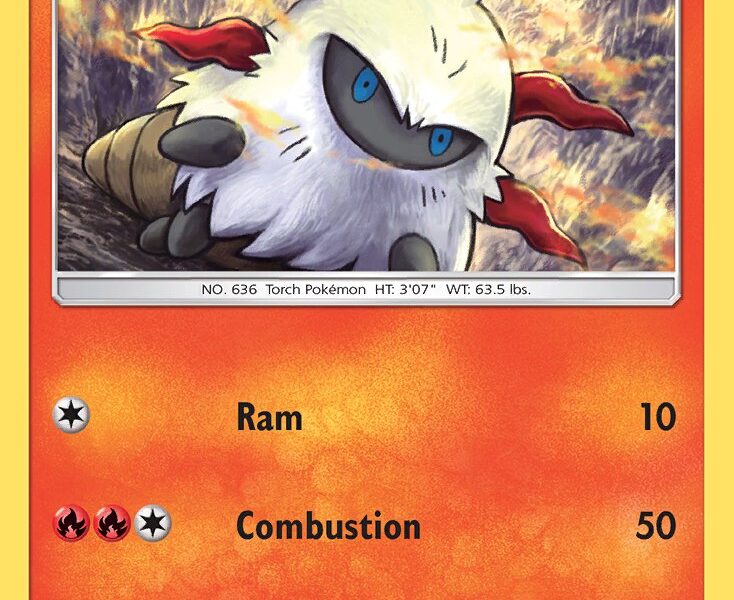 Larvesta Pokemon Kaart