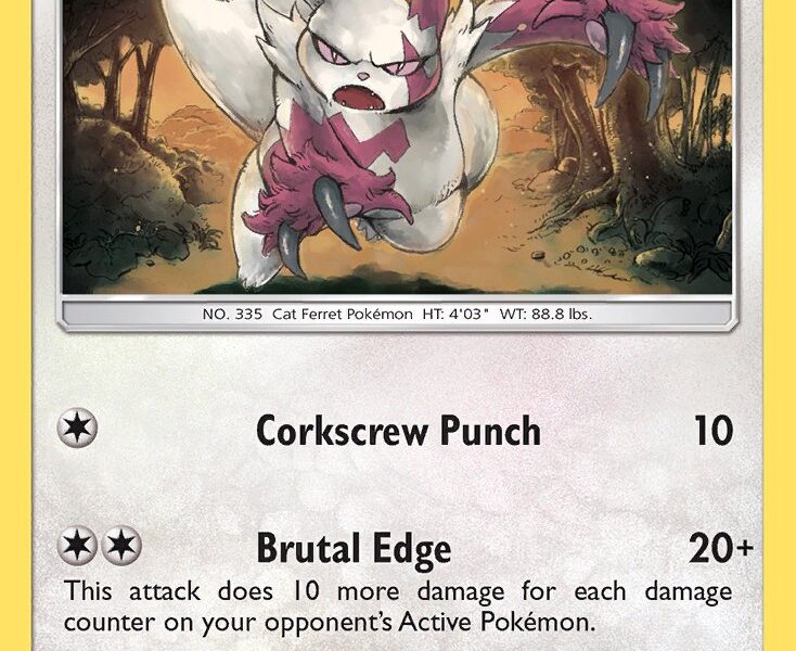 Zangoose Pokemon Kaart