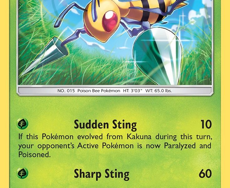 Beedrill Pokemon Kaart