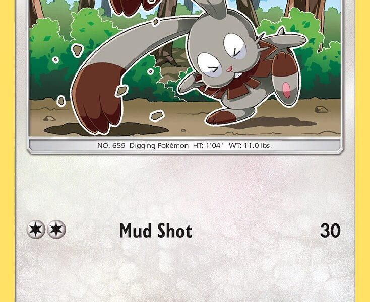 Bunnelby Pokemon Kaart