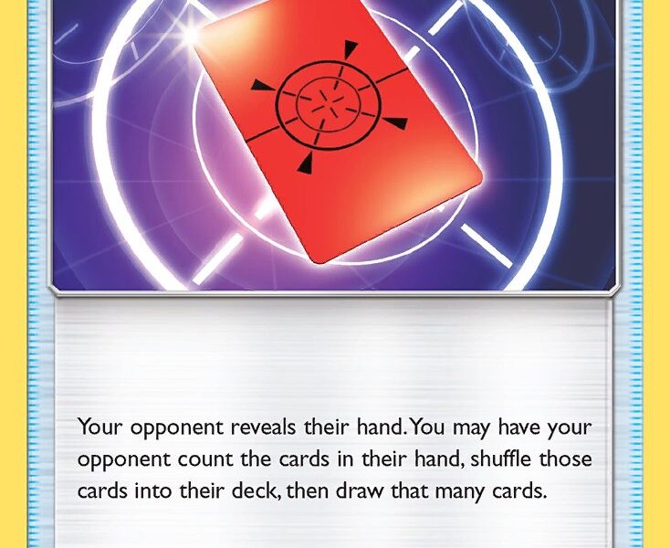 Peeking Red Card Pokemon Kaart