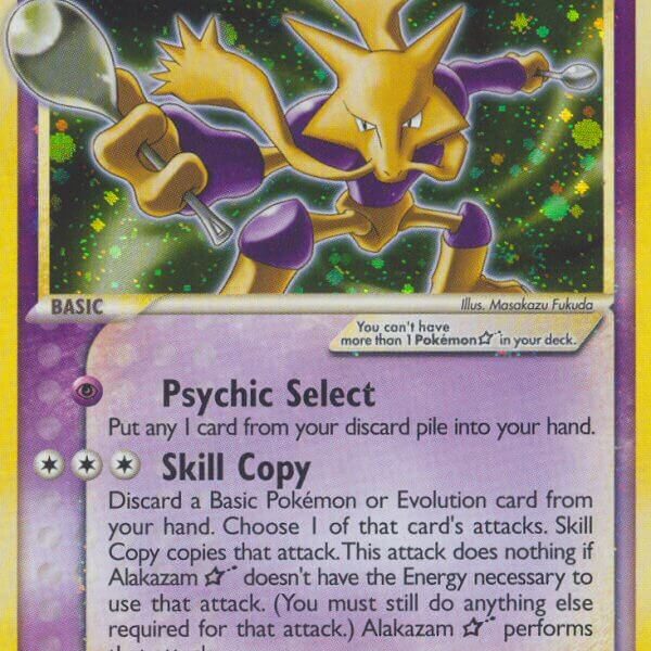 Alakazam Star Pokemon Kaart