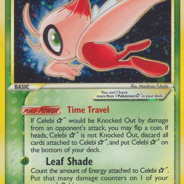 Celebi Star Pokemon Kaart