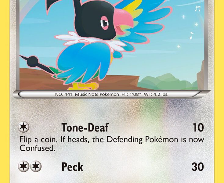 Chatot Pokemon Kaart