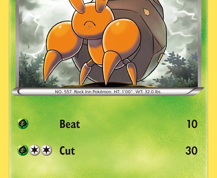 Dwebble Pokemon Kaart
