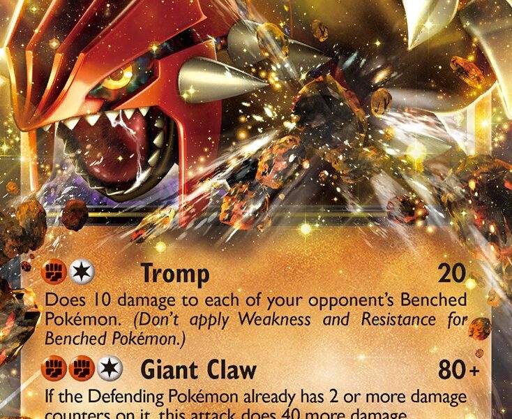 Groudon-EX Pokemon Kaart
