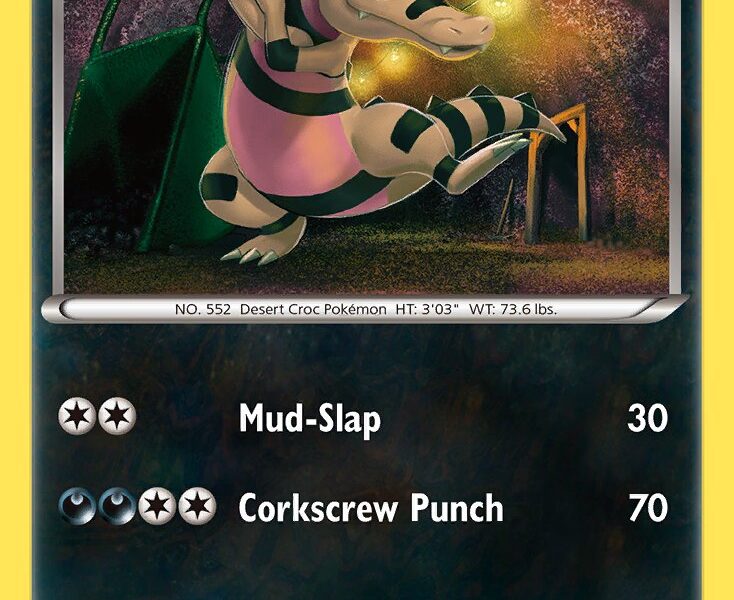 Krokorok Pokemon Kaart