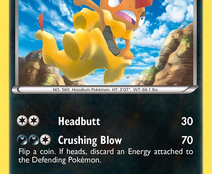 Scrafty Pokemon Kaart