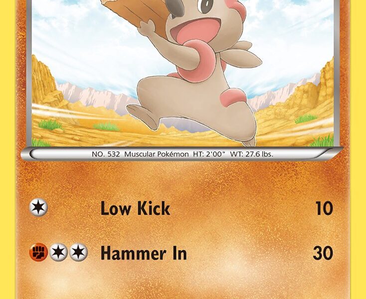 Timburr Pokemon Kaart