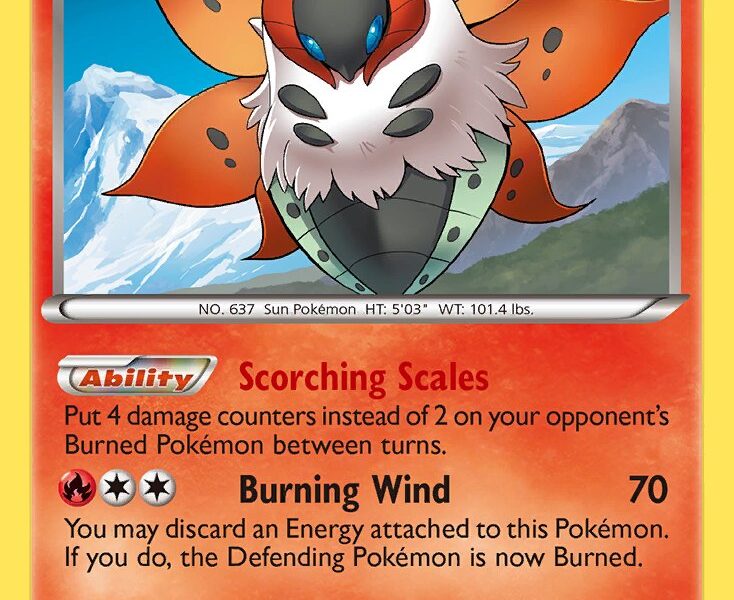 Volcarona Pokemon Kaart