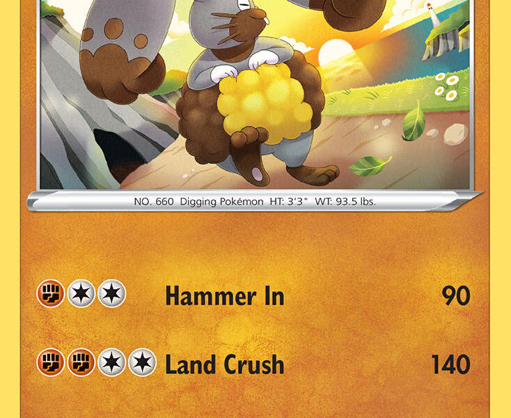 Diggersby Pokemon Kaart